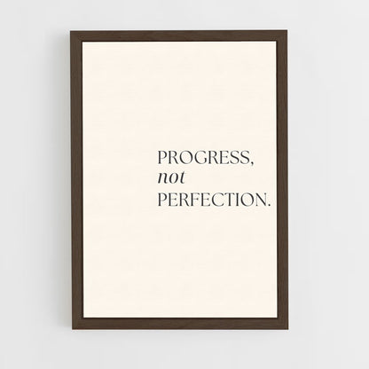 ap-progress not perfection-1 cadre Bois foncé