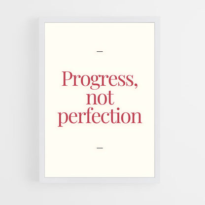 ap-progress not perfection-4 cadre Blanc