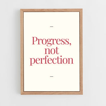 ap-progress not perfection-4 cadre Bois clair