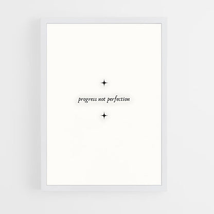 ap-progress not perfection-5 cadre Blanc