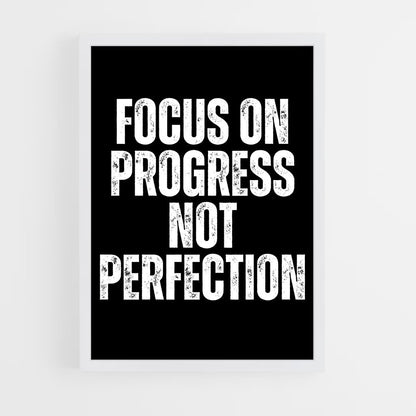 ap-progress not perfection-6 cadre Blanc