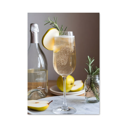 Poster Prosecco et Citron