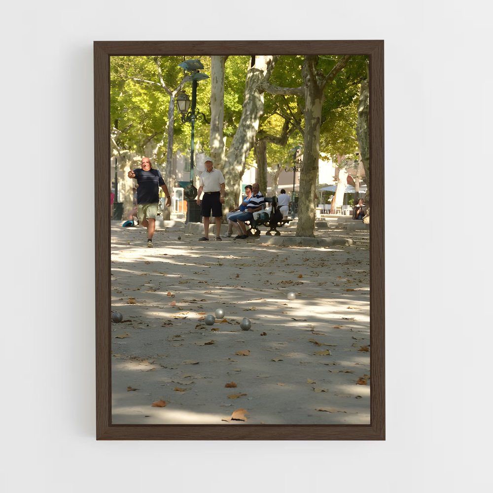 ap-provence petanque tradition-1 cadre Bois foncé