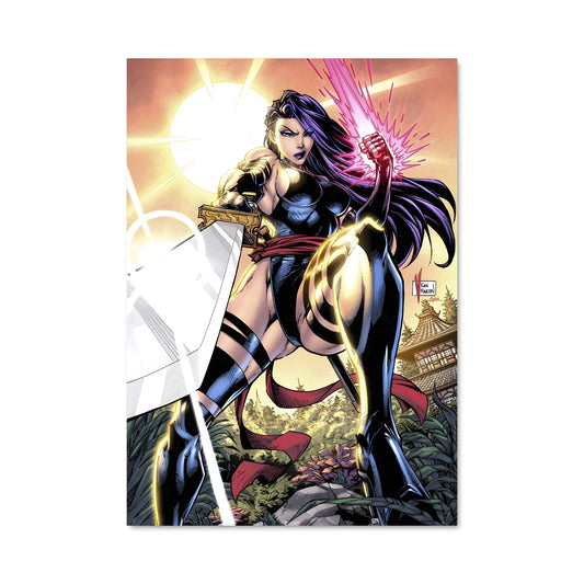 Poster Psylocke: L'Équilibre des Ombres