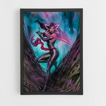 ap-psylocke x-men-1 cadre Noir