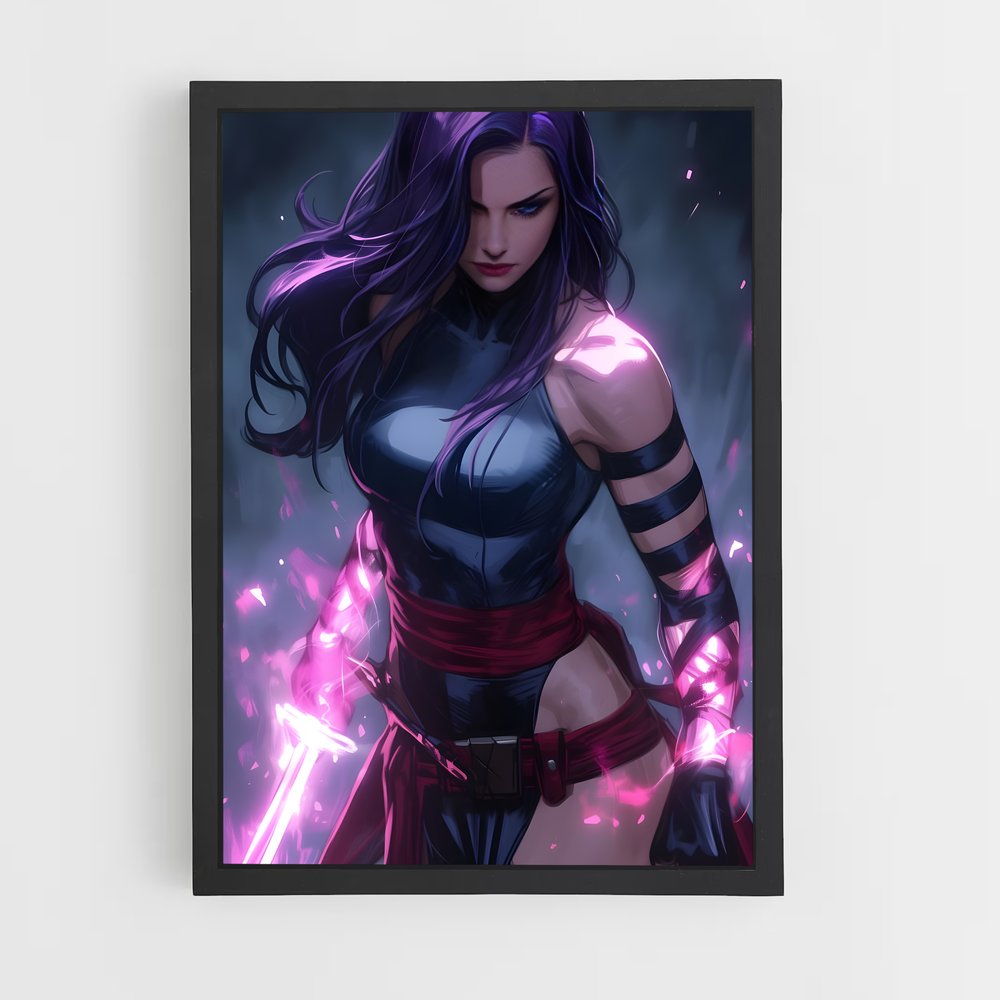 ap-psylocke x-men-2 cadre Noir