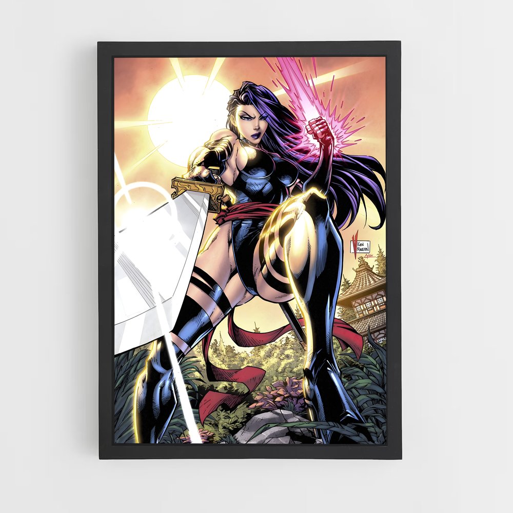 ap-psylocke x-men-9 cadre Noir
