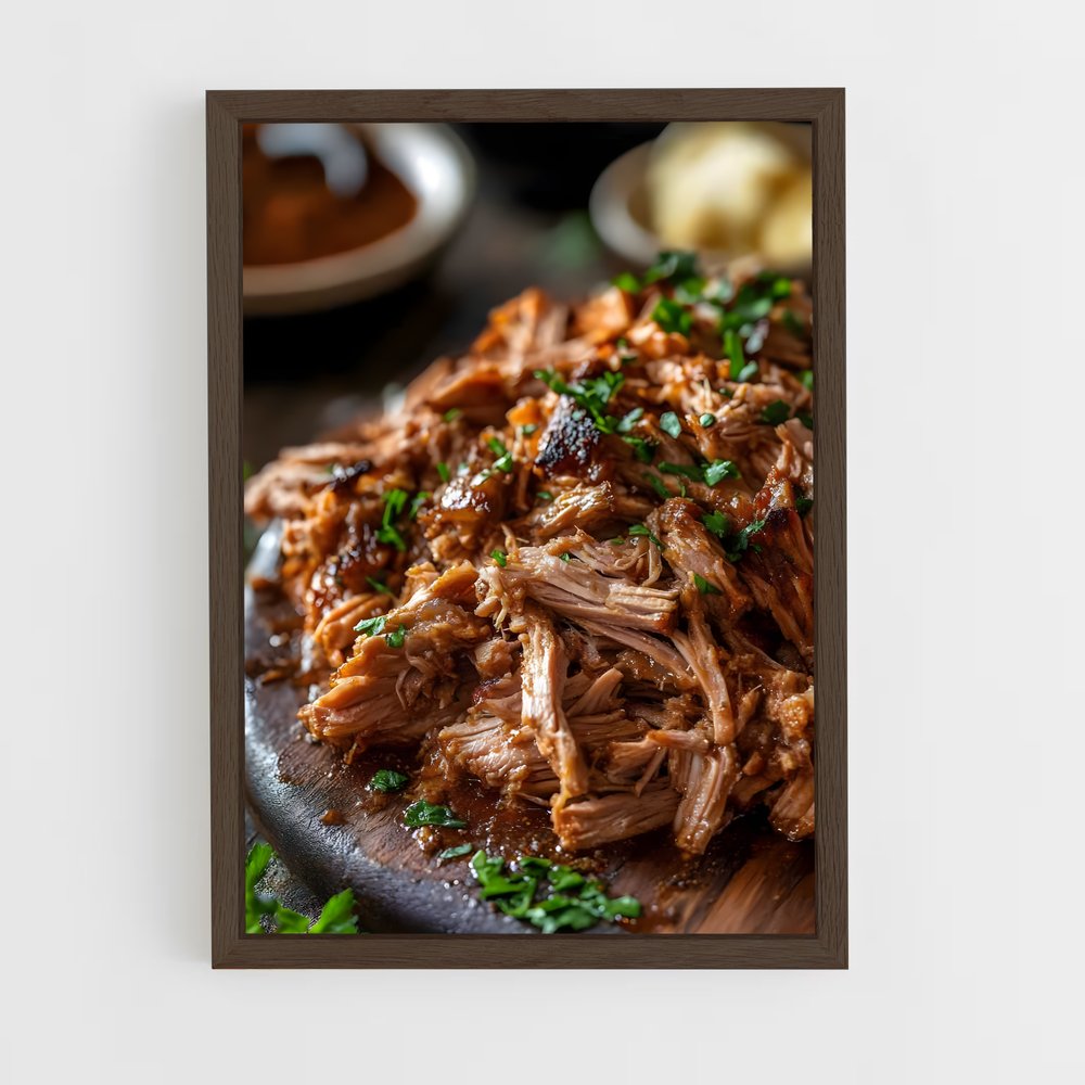 ap-pulled pork-4 cadre Bois foncé