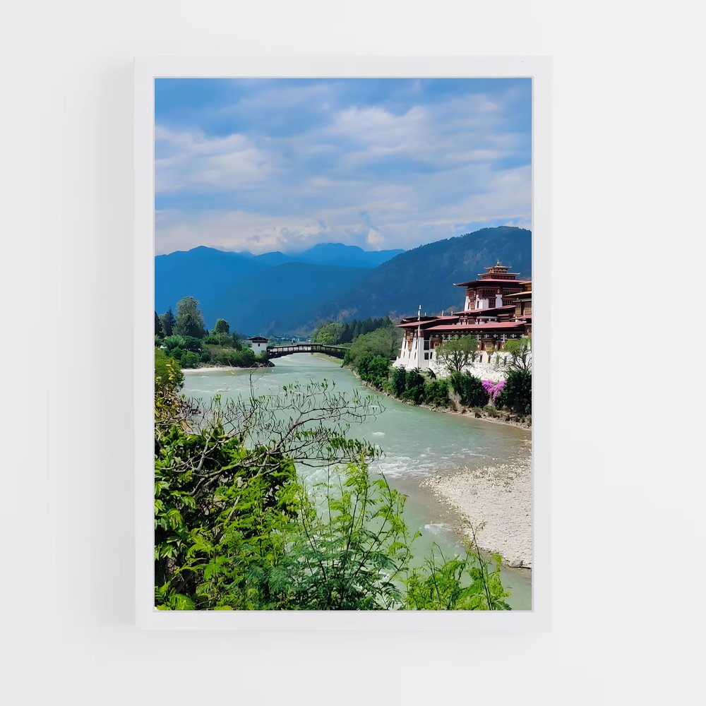 ap-punakha dzong-1 cadre Blanc