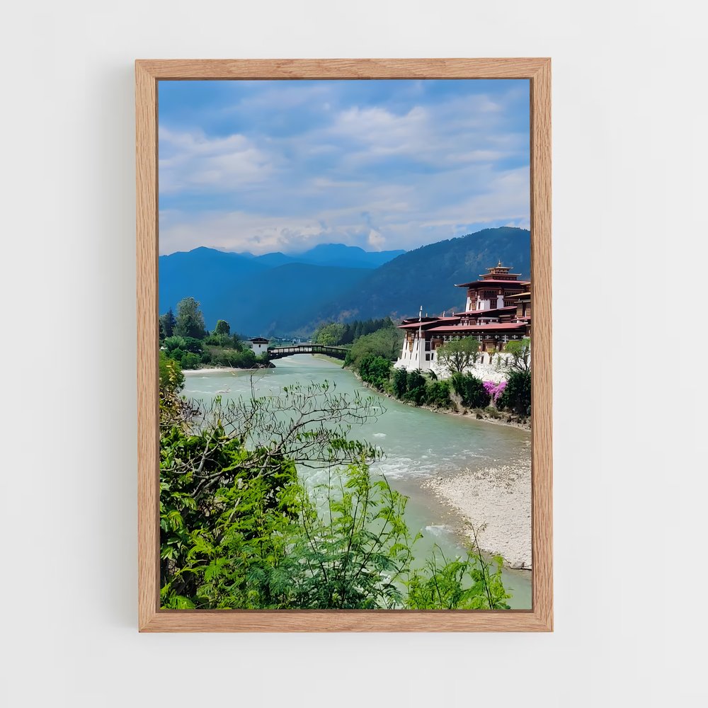 ap-punakha dzong-1 cadre Bois clair