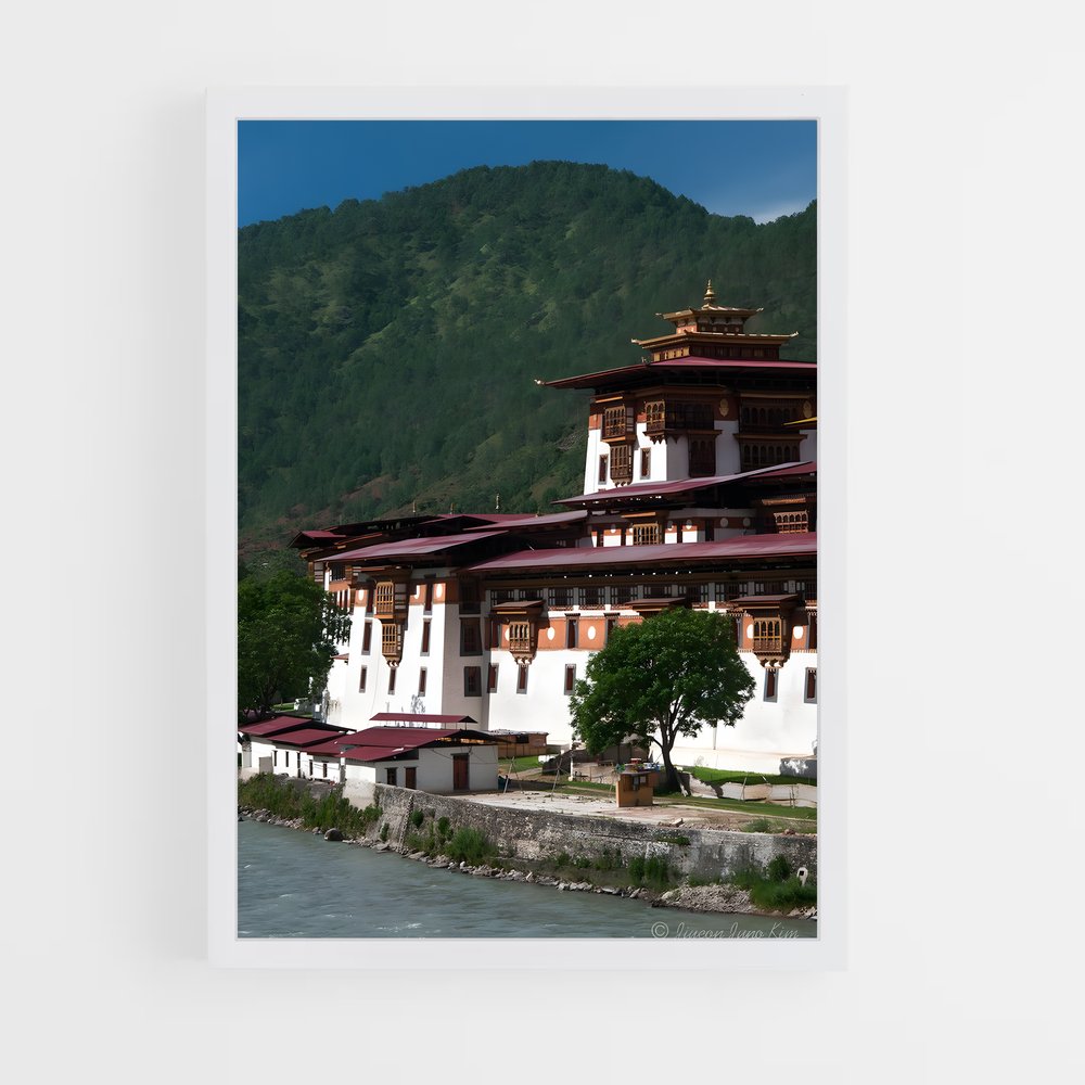 ap-punakha dzong-2 cadre Blanc