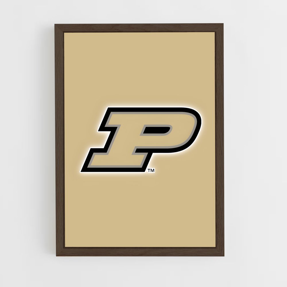ap-purdue boilermakers-1 cadre Bois foncé