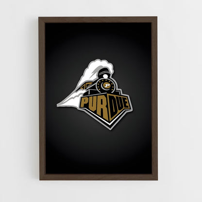 ap-purdue boilermakers-4 cadre Bois foncé