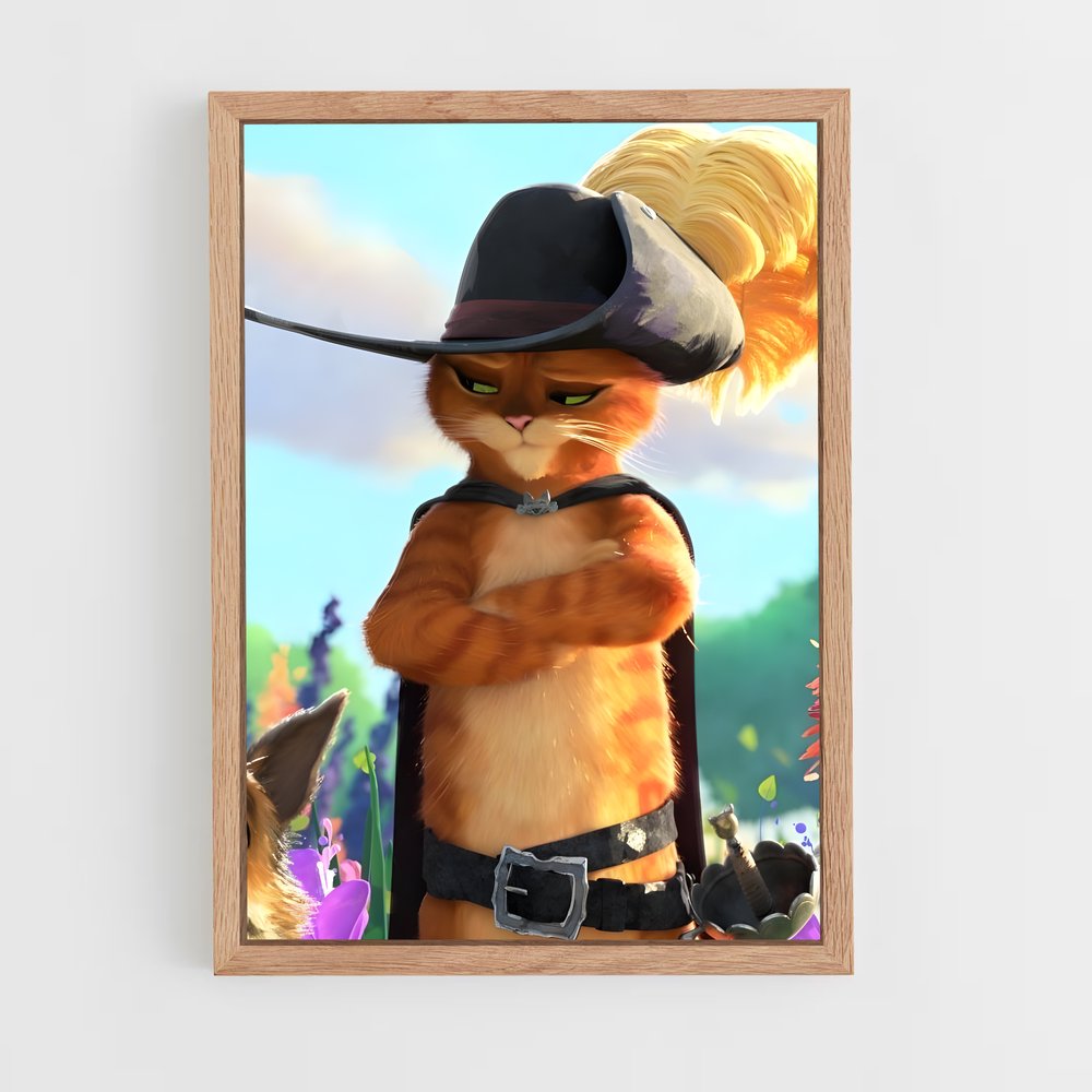 ap-puss in boots-1 cadre Bois clair