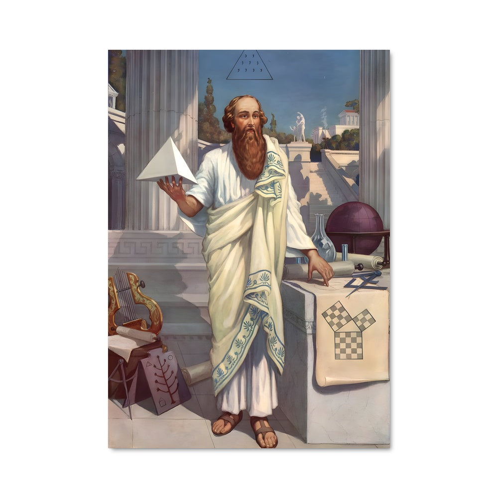 Poster Pythagore en Sagesse