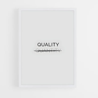 ap-quality over quantity-1 cadre Blanc