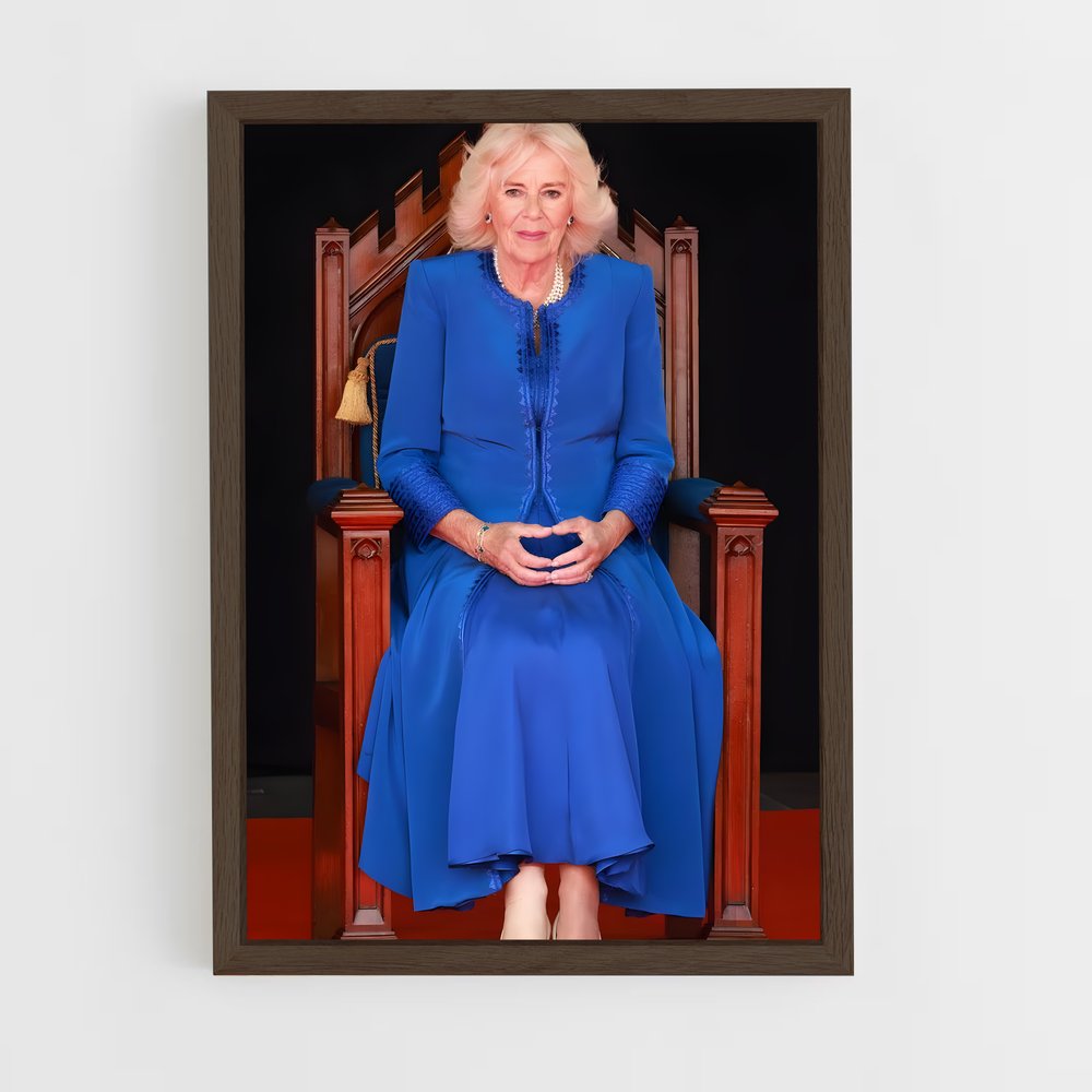 ap-queen camilla-12 cadre Bois foncé