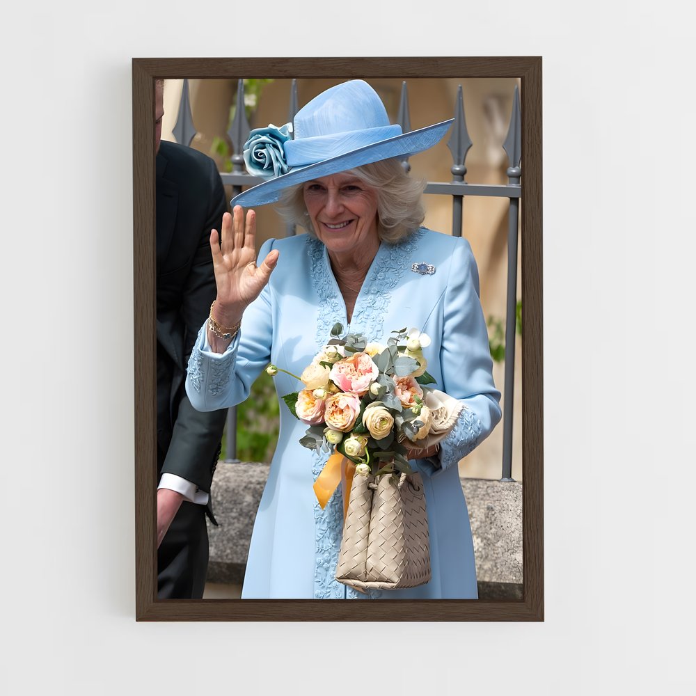 ap-queen camilla-4 cadre Bois foncé