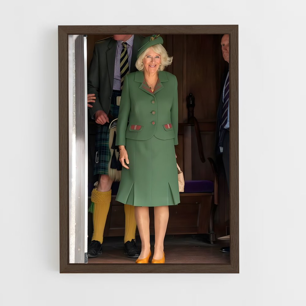 ap-queen camilla-9 cadre Bois foncé