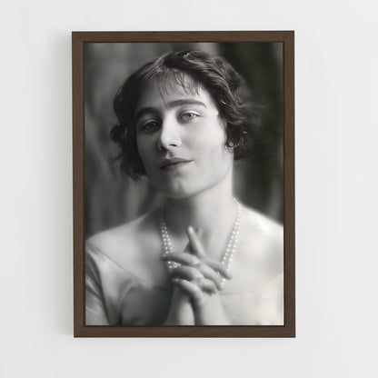 ap-queen elizabeth the queen mother-1 cadre Bois foncé