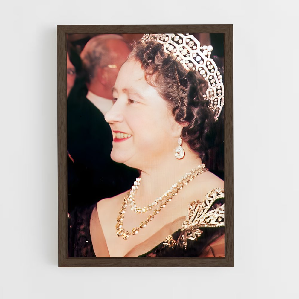 ap-queen elizabeth the queen mother-2 cadre Bois foncé