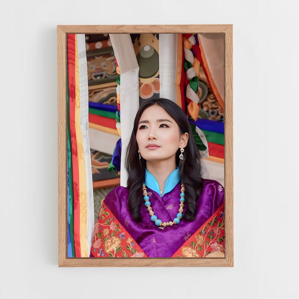 ap-queen jetsun pema-1 cadre Bois clair