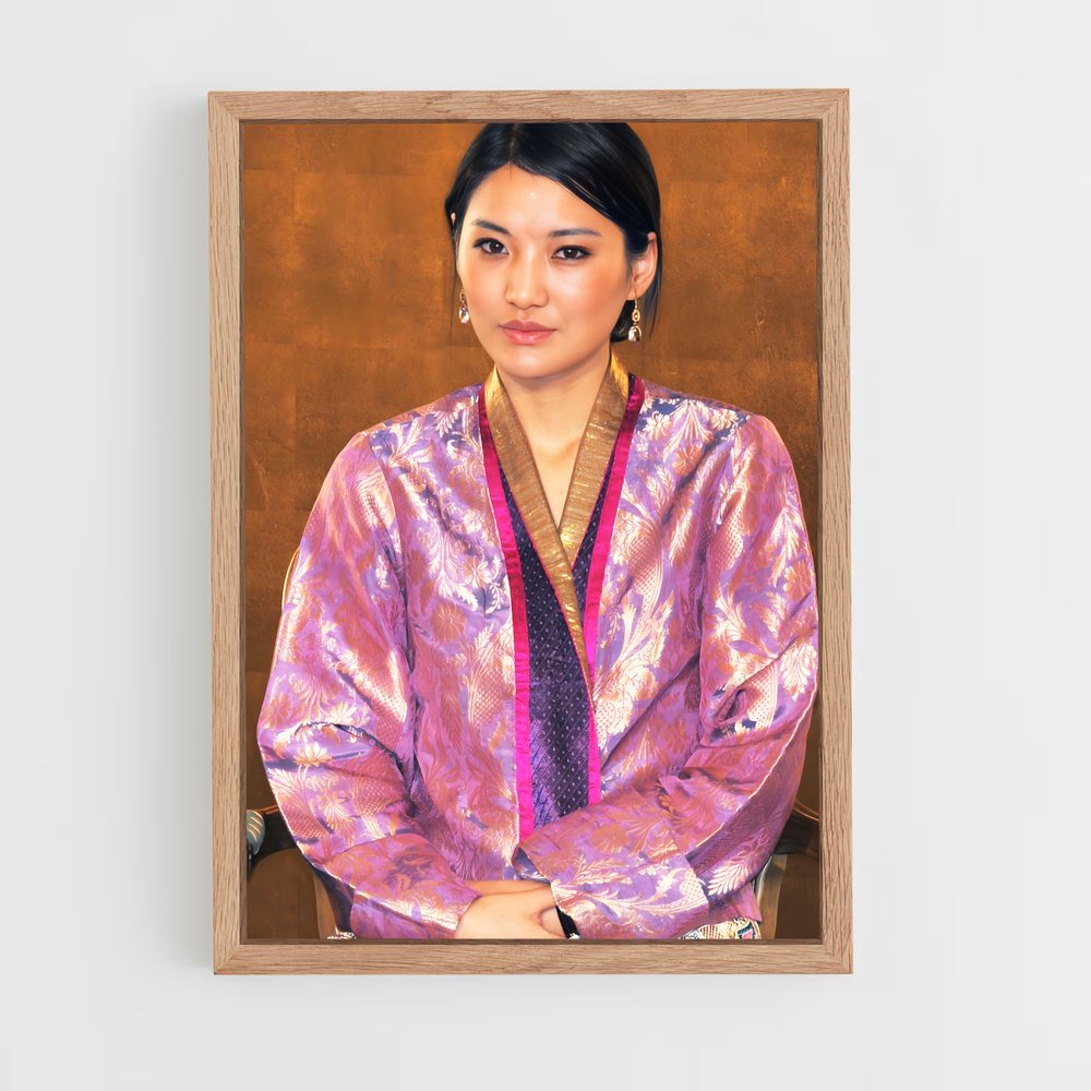 ap-queen jetsun pema-10 cadre Bois clair