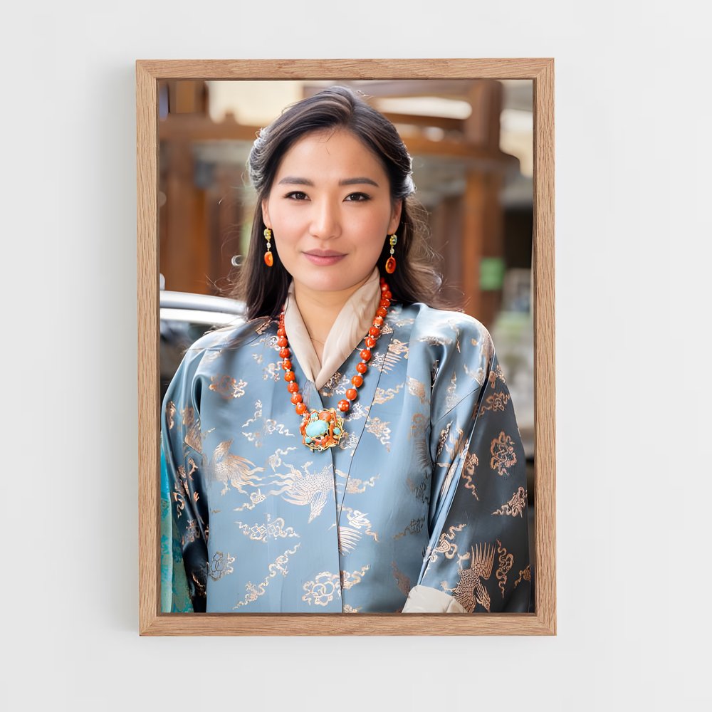 ap-queen jetsun pema-4 cadre Bois clair