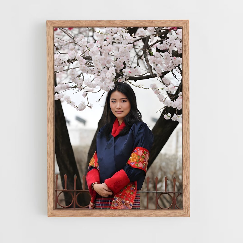 ap-queen jetsun pema-5 cadre Bois clair