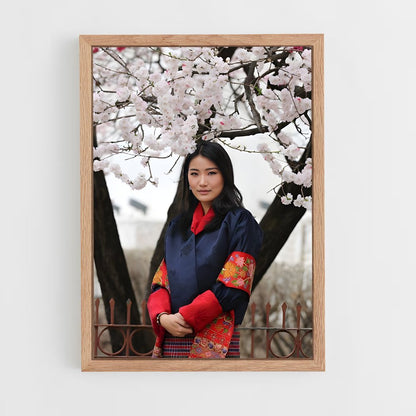 ap-queen jetsun pema-5 cadre Bois clair