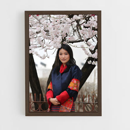 ap-queen jetsun pema-5 cadre Bois foncé