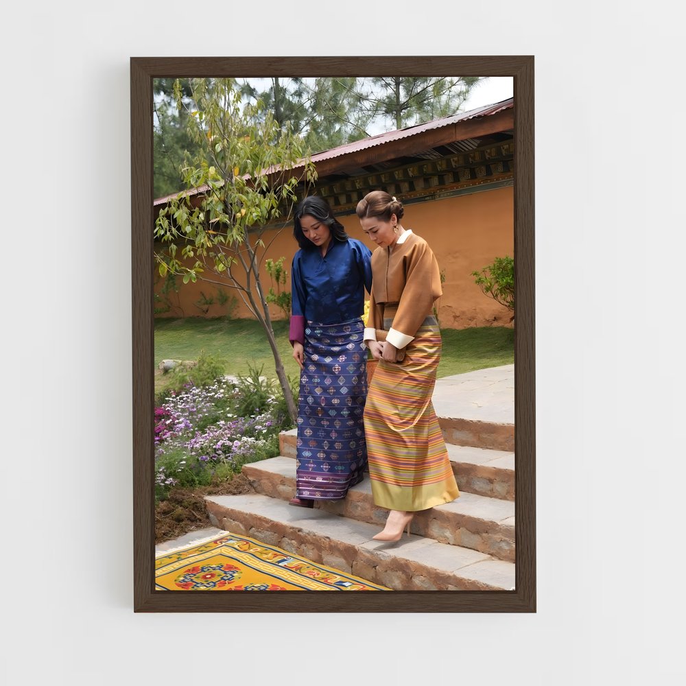 ap-queen jetsun pema-8 cadre Bois foncé