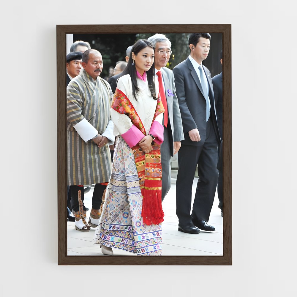 ap-queen jetsun pema-9 cadre Bois foncé