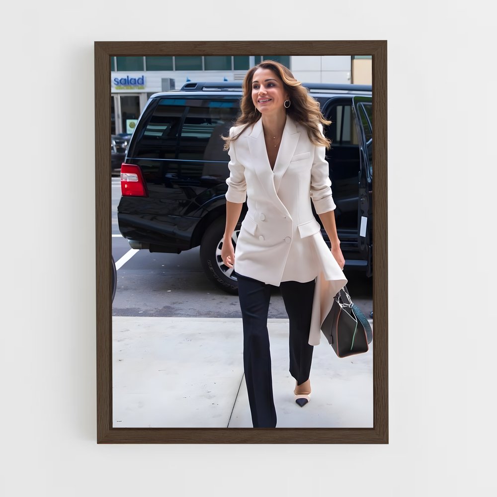 ap-queen rania-4 cadre Bois foncé