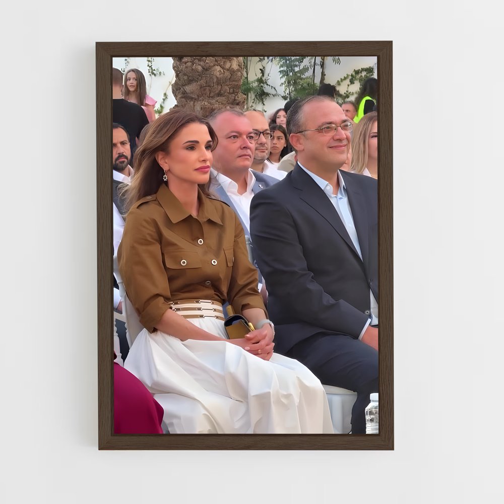 ap-queen rania-5 cadre Bois foncé