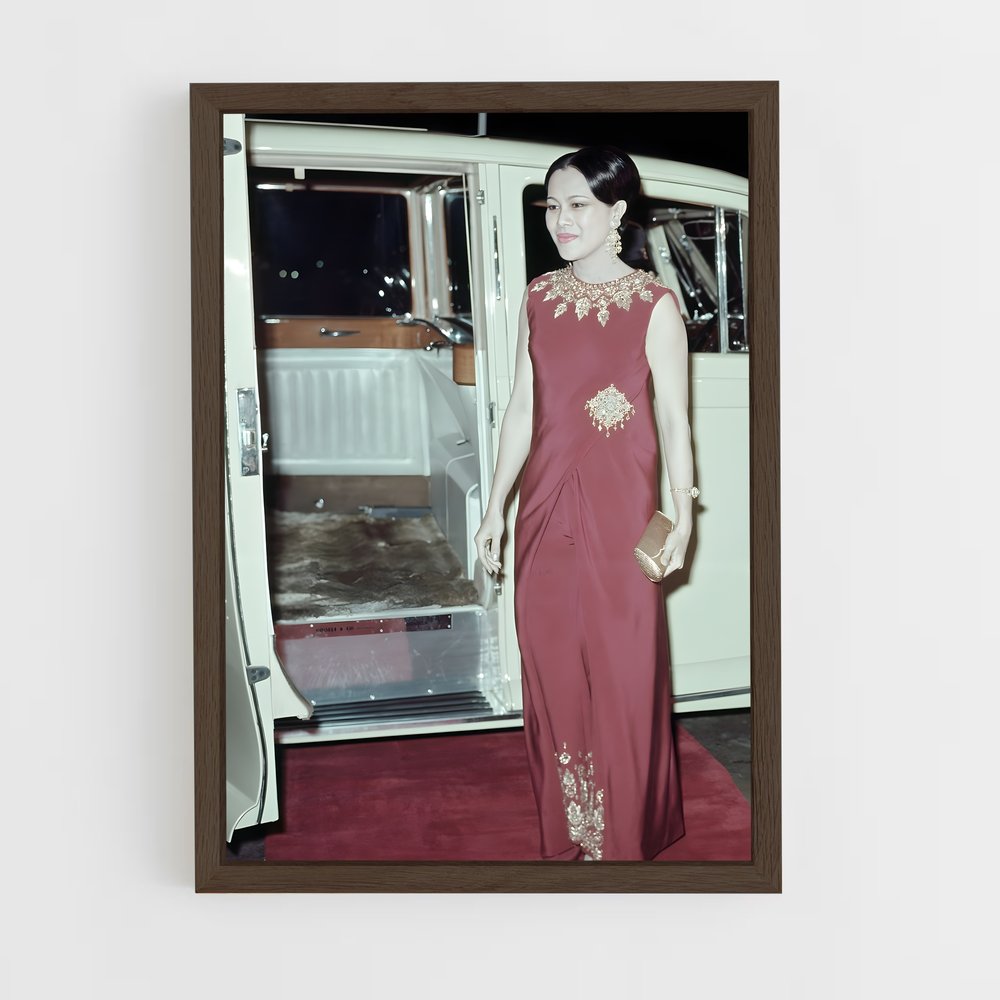 ap-queen sirikit-9 cadre Bois foncé