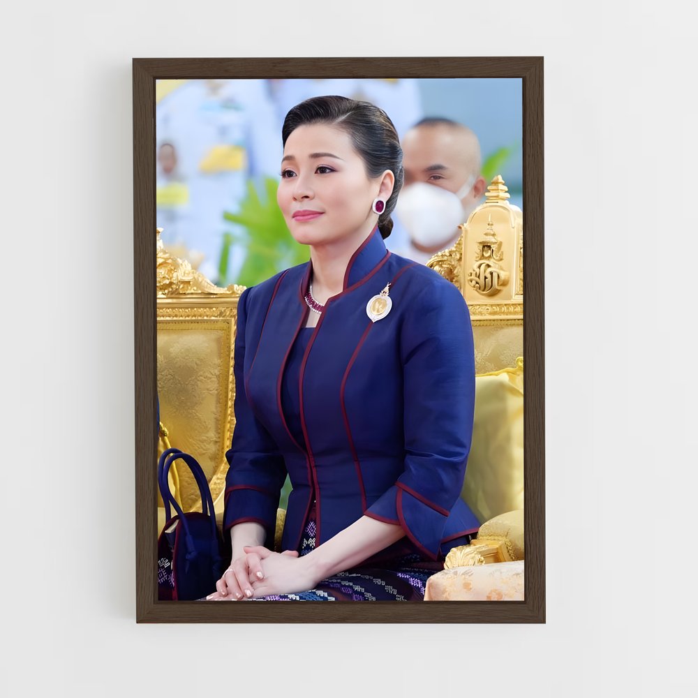 ap-queen suthida-5 cadre Bois foncé