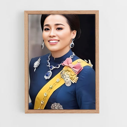 ap-queen suthida-8 cadre Bois clair