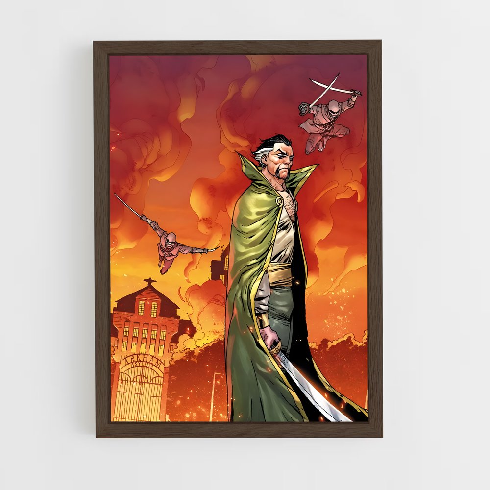 ap-ra's al ghul-7 cadre Bois foncé
