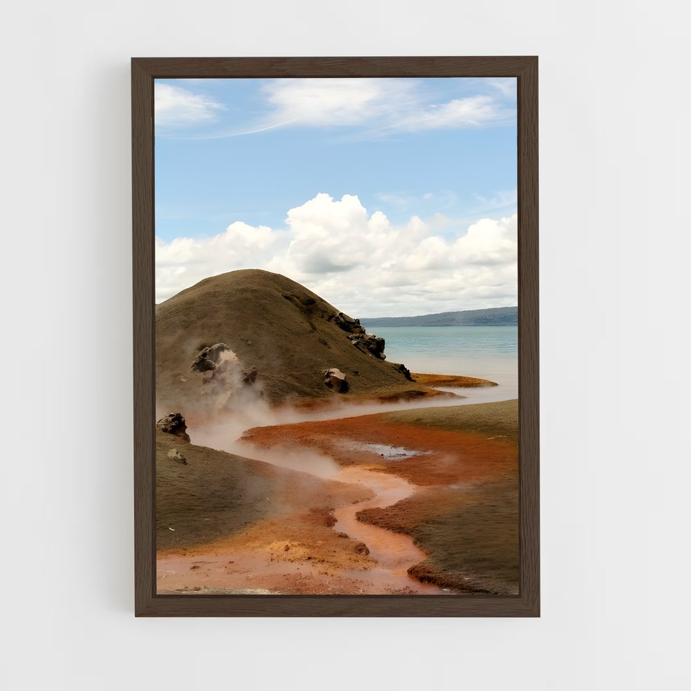 ap-rabaul volcanoes-2 cadre Bois foncé