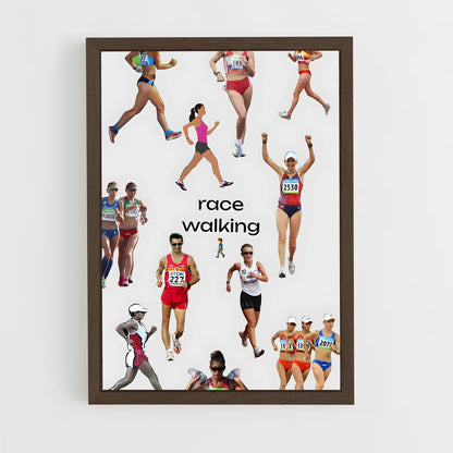 ap-race walking-1 cadre Bois foncé