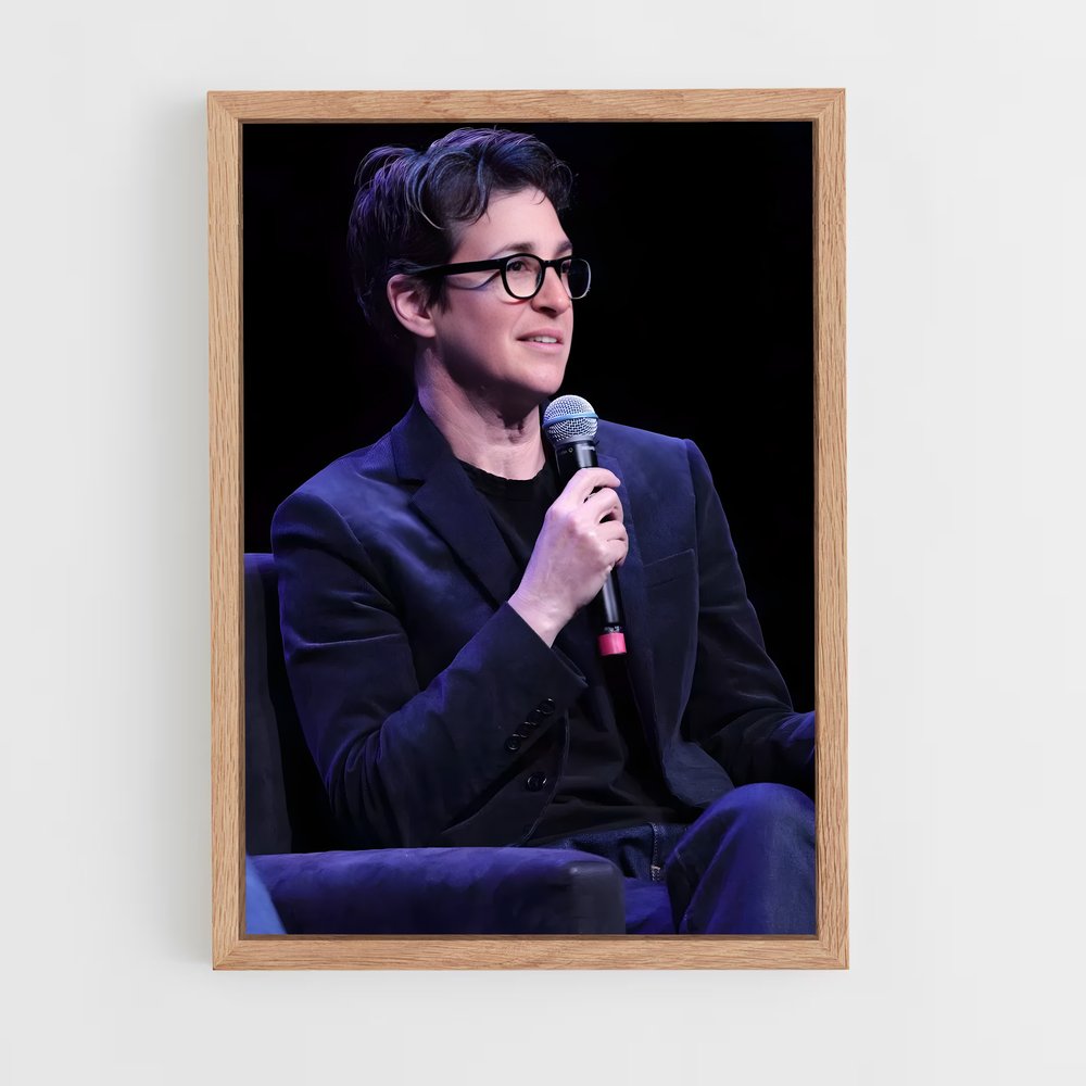 ap-rachel maddow-3 cadre Bois clair