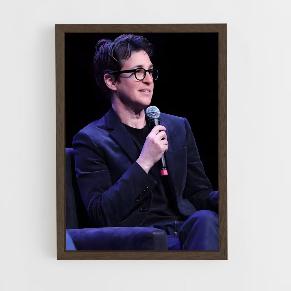 ap-rachel maddow-3 cadre Bois foncé