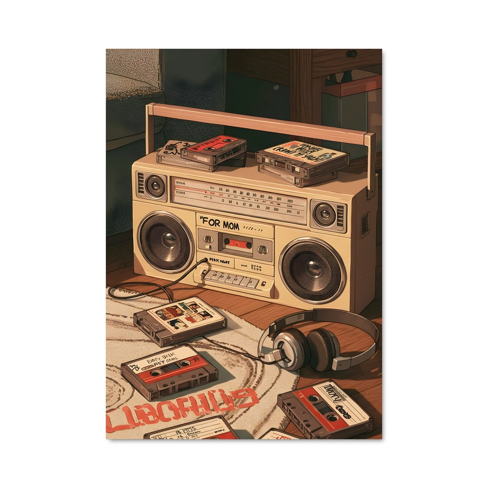 Poster Nostalgie Cassette