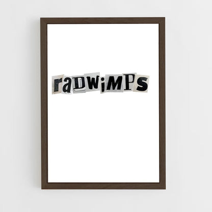 ap-radwimps-3 cadre Bois foncé