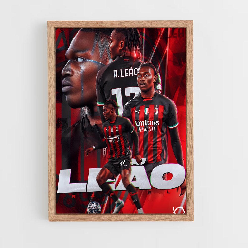 ap-rafael leao-2 cadre Bois clair