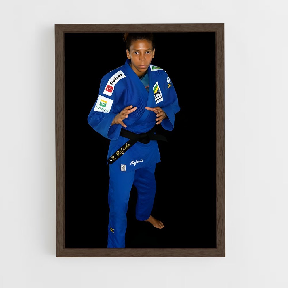 ap-rafaela silva-2 cadre Bois foncé