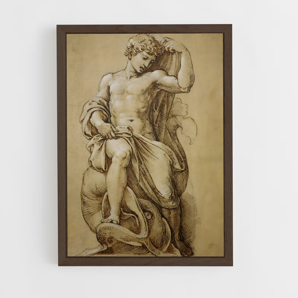 ap-raffaello sanzio-3 cadre Bois foncé