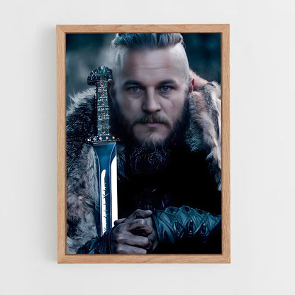 ap-ragnar lothbrok-1 cadre Bois clair