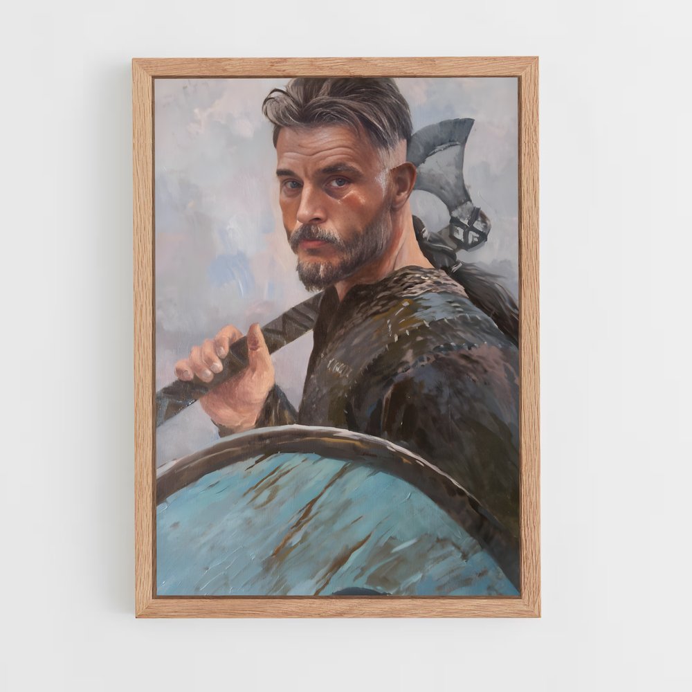 ap-ragnar lothbrok-12 cadre Bois clair